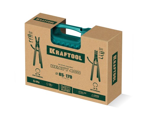 Съемник стопорных колец HEAVY 400 внешний/внутренний KRAFTOOL 22815