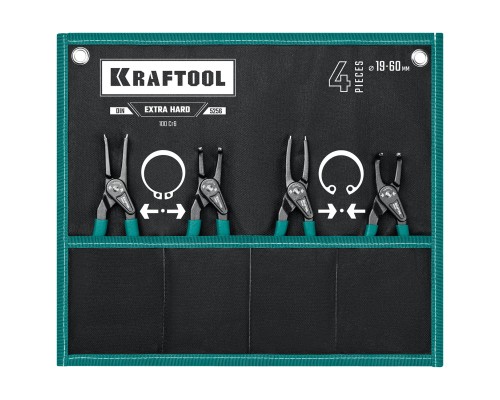 Съемник стопорных колец 4 шт., 180 мм KRAFTOOL 22812-H4