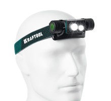 Аккумуляторный налобный/ручной фонарь 2200мАч KH-7, 1000 лм, 4 режима, 3в1 KRAFTOOL 56450