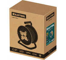 Силовой удлинитель на стальной катушке EXPERT ПВС 3х2.5 30м 4000Вт IP44 KRAFTOOL 55089-30