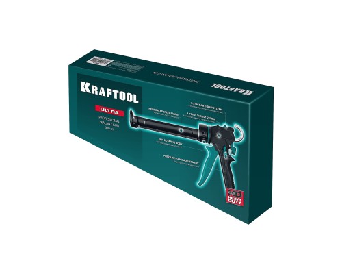 Усиленный cкелетный поворотный пистолет для герметика ULTRA 310 мл KRAFTOOL 06679
