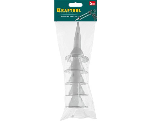 Запасные сопла для закрытых пистолетов для герметика 5 шт. KRAFTOOL 06677-S