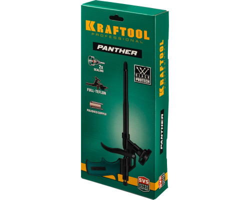 Тефлоновый пистолет для монтажной пены Panther KRAFTOOL 06855_z02 Тефлоновый пистолет для монтажной пены Panther KRAFTOOL 06855_z02