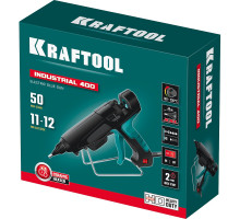 Электрический термоклеевой пистолет Industrial 400, d 11-12 мм, 50 г/мин, 130-230°C KRAFTOOL 06843-300-12