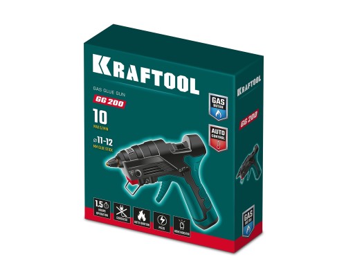 Термоклеящий газовый пистолет GG-200, 11 мм 200°C KRAFTOOL 55524