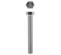 Болт DIN 933, кл. пр. 8.8, M12x25 мм, цинк, 100 шт. KRAFTOOL 303074-12-025