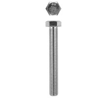 Болт DIN 933, кл. пр. 8.8, M12x25 мм, цинк, 100 шт. KRAFTOOL 303074-12-025