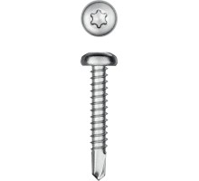 Саморез нержавеющий DS-P, 32x3.9 мм, А2, сверло, полукруглая головка, ТХ15, 380 шт. KRAFTOOL 300931-39-032