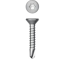 Саморез нержавеющий DS-C, 25x3.9 мм, А2, сверло, потайная головка, ТХ15, 500 шт. KRAFTOOL 300932-39-025