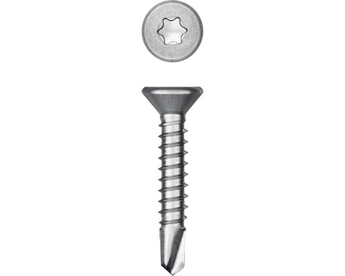 Саморез нержавеющий DS-C, 25x4.2 мм, А2, сверло, потайная головка, ТХ20, 400 шт. KRAFTOOL 300932-42-025