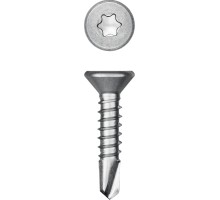 Саморез нержавеющий DS-C, 16x3.9 мм, А2, сверло, потайная головка, ТХ15, 1000 шт. KRAFTOOL 300932-39-016