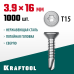 Саморез нержавеющий DS-C, 16x3.9 мм, А2, сверло, потайная головка, ТХ15, 1000 шт. KRAFTOOL 300932-39-016