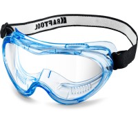 Защитные очки PANORAMA стекло из поликарбоната с покрытием от царапин и запотевания, обтюратор из PVC, непрямая вентиляция KRAFTOOL 11008_z01