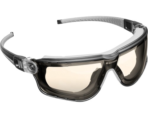 Защитные очки с непрямой вентиляцией ORION, открытого типа, прозрачные, стекло с антибликовым покрытием KRAFTOOL 110305_z01