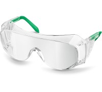 Защитные очки ULTRA, открытого типа, прозрачные, стекло увеличенного размера устойчивое к царапинам и запотеванию KRAFTOOL 110461