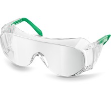 Защитные очки ULTRA, открытого типа, прозрачные, стекло увеличенного размера устойчивое к царапинам и запотеванию KRAFTOOL 110461