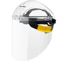 Защитный лицевой щиток SPECTRA, удлиненный экран 220x385 мм, поликарбонат 2 мм,xраповик KRAFTOOL 110811