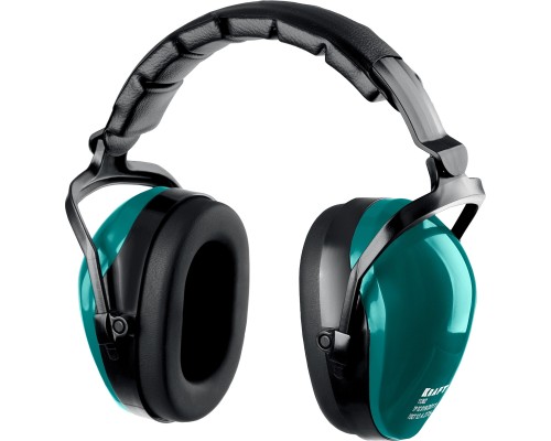 Защитные наушники со складным мягким оголовьем PROFI защита до 109 дБ, шарнирное крепление чашек KRAFTOOL 11362