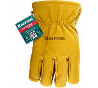 Утепленные кожаные рабочие перчатки EXTREM Winter, XL (10) KRAFTOOL 1137-XL