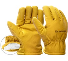 Утепленные кожаные рабочие перчатки EXTREM Winter, XL (10) KRAFTOOL 1137-XL