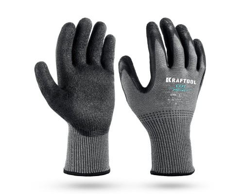 Перчатки с кевларовой нитью для защиты от порезов CUT PROTECT, XL (10) KRAFTOOL 11245-XL