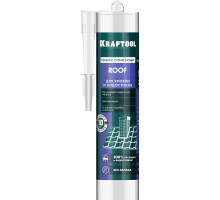 Кровельный силиконовый герметик ROOF, 300 мл, прозрачный KRAFTOOL 41258-2