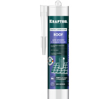 Кровельный силиконовый герметик ROOF, 300 мл, черный KRAFTOOL 41258-4