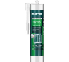 Нейтральный силиконовый герметик NEUTRAL, 300 мл, белый KRAFTOOL 41257-0