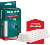 Ультрамощные клеевые стержни Ultra Power, 7x150 мм, 40 шт., прозрачные KRAFTOOL 06837-40