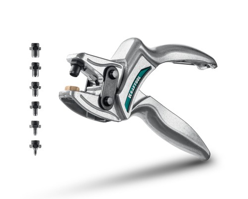 Мощный дырокол для кожи LPP-6 с набором насадок 1-6 мм KRAFTOOL 22952