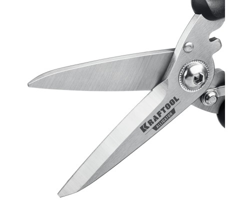 Многофункциональные прямые технические ножницы Alligator, 200 мм KRAFTOOL 23201
