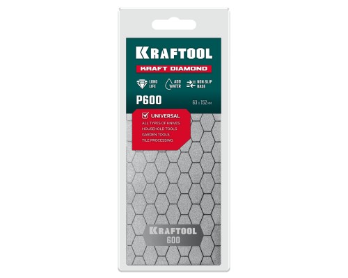 Пластина алмазная заточная DIAMOND 63x152 мм, Р600 KRAFTOOL 35710-600