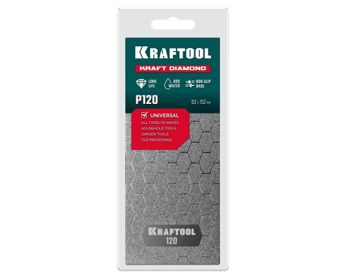Пластина алмазная заточная DIAMOND 63x152 мм, Р120 KRAFTOOL 35710-120