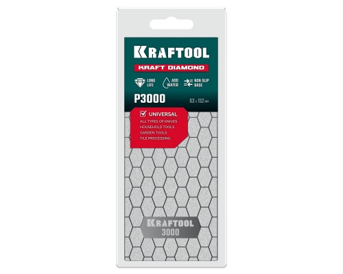 Пластина алмазная заточная DIAMOND 63x152 мм, Р3000 KRAFTOOL 35710-3000