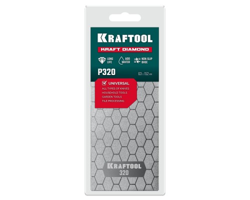 Пластина алмазная заточная DIAMOND 63x152 мм, Р320 KRAFTOOL 35710-320