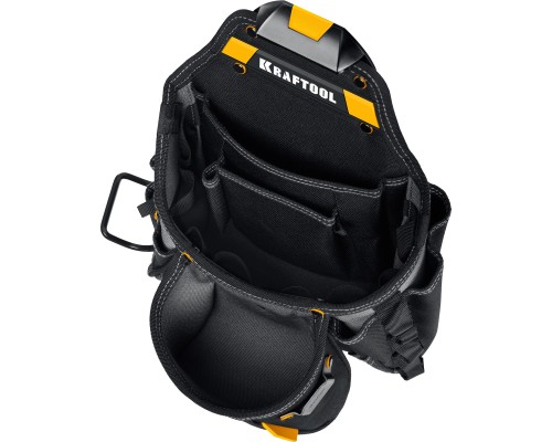 Пояс монтажника KBS-5 в комплекте: пояс монтажника, подтяжки и 3 сумки KRAFTOOL 38760-5