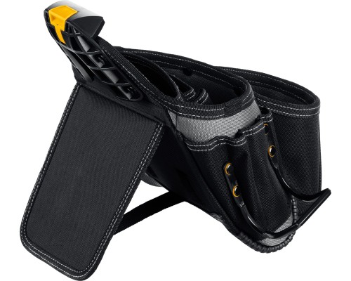 Пояс монтажника KBS-5 в комплекте: пояс монтажника, подтяжки и 3 сумки KRAFTOOL 38760-5