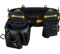 Пояс монтажника KBS-3 в комплекте: пояс монтажника, большая сумка, малая сумка KRAFTOOL 38762