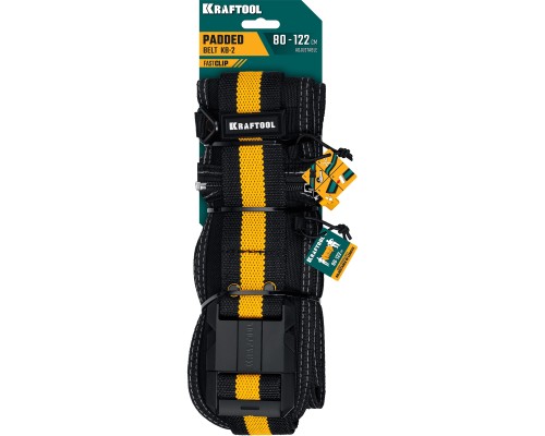 Пояс монтажника KB-2 для сумок с быстросъемным креплением FastClip, 80-122 см, широкий кушак KRAFTOOL 38763