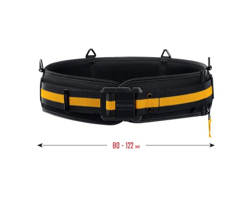 Пояс монтажника KB-2 для сумок с быстросъемным креплением FastClip, 80-122 см, широкий кушак KRAFTOOL 38763
