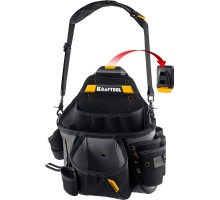 Поясная сумка KPB-20 с быстросъемным креплением FastClip, плечевой ремень, 20 карманов и петель, 320x310 мм KRAFTOOL 38767