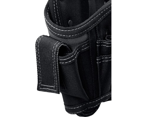 Кобура для шуруповерта KH-17 большая, с быстросъемным креплением, FastClip, 17 карманов и петель KRAFTOOL 38768