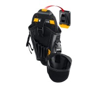 Кобура для шуруповерта KH-5 с дополнительным съемным карманом, с быстросъемным креплением FastClip, 5 отделений для сверл и бит KRAFTOOL 38769