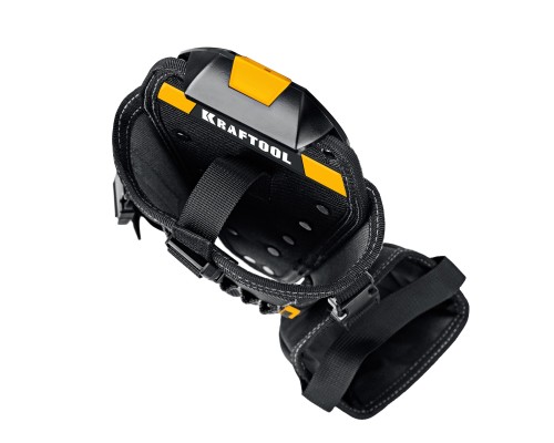 Кобура для шуруповерта KH-5 с дополнительным съемным карманом, с быстросъемным креплением FastClip, 5 отделений для сверл и бит KRAFTOOL 38769