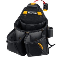 Поясная сумка KP-15 с быстросъемным креплением FastClip, 15 карманов и петель, 350x320 мм KRAFTOOL 38771