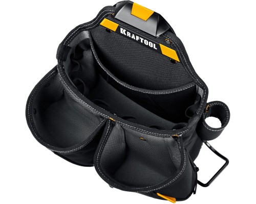 Поясная сумка KP-15 с быстросъемным креплением FastClip, 15 карманов и петель, 350x320 мм KRAFTOOL 38771