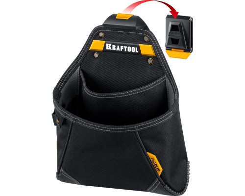 Поясная сумка KP-12 с быстросъемным креплением FastClip, 12 карманов и петель, 260x340 мм KRAFTOOL 38774