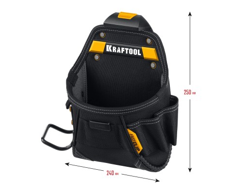 Поясная сумка KP-6 с быстросъемным креплением FastClip, 6 карманов и петель, 240x250 мм KRAFTOOL 38775