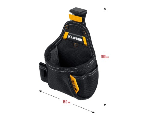 Поясная сумка KP-5 с быстросъемным креплением FastClip, 5 карманов и петель, 150x190 мм KRAFTOOL 38778