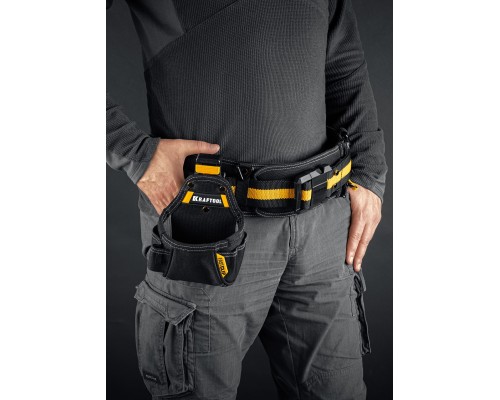 Поясная сумка KP-5 с быстросъемным креплением FastClip, 5 карманов и петель, 150x190 мм KRAFTOOL 38778